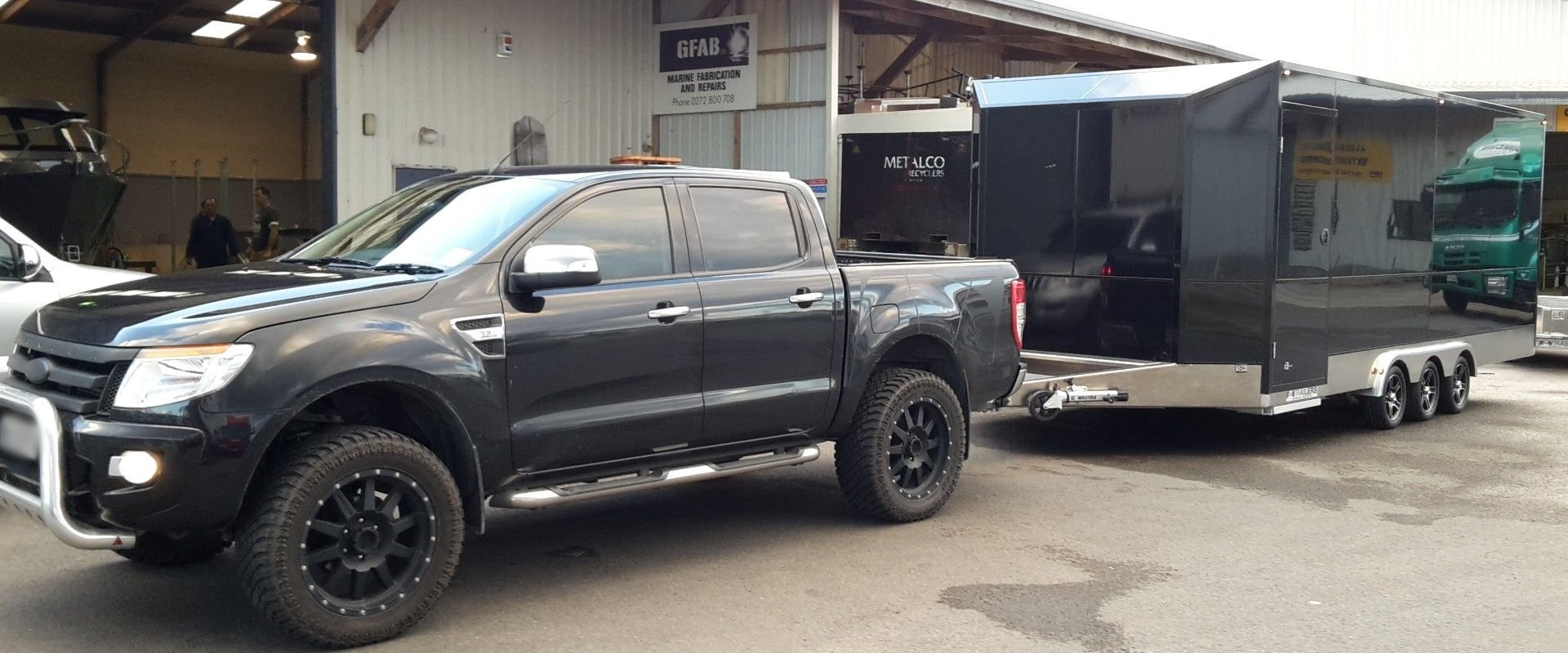 GFAB Trailers - 6500x2500 Alloy Box Trailer - ACM, 3500 GVM, triple axle